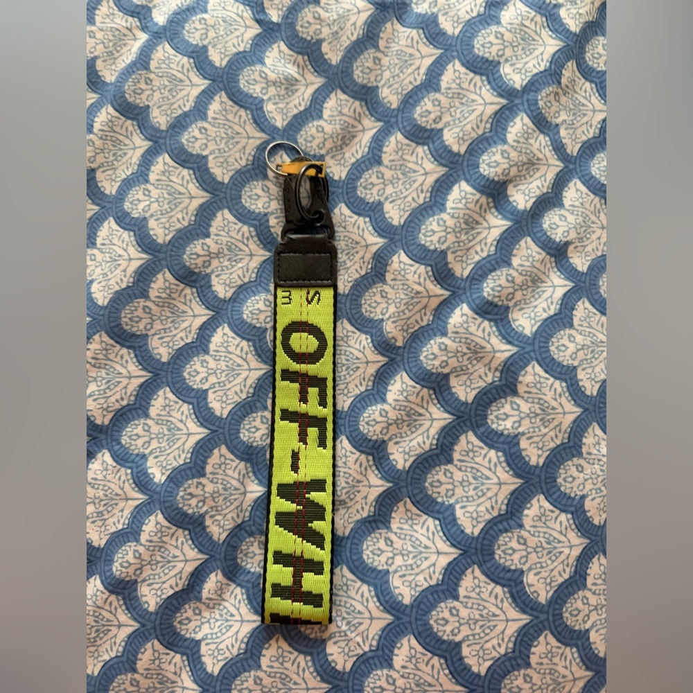 Black and Neon Green Keychain